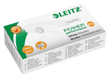 Poza cu CAPSE 24/6 30 COLI 1000/CUTIE ALBE LEITZ