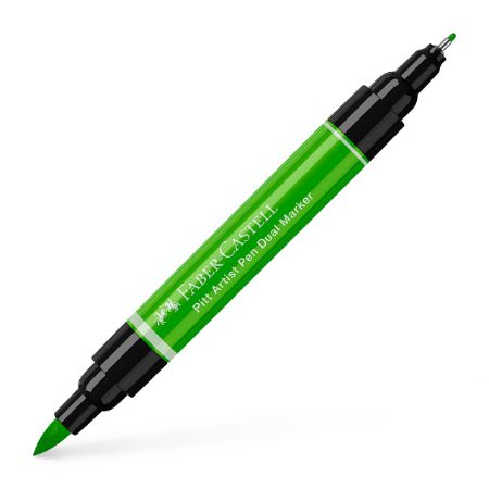 Poza cu PITT ARTIST PEN DUAL MARKER VERDE FRUNZA 112 FABER-CASTELL
