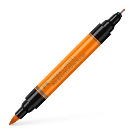 Poza cu PITT ARTIST PEN DUAL MARKER PORTOCALIU GLAZURAT 113 FABER-CASTELL
