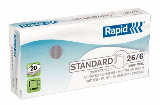Poza cu CAPSE 26/6 20 COLI 5000/CUT STANDARD RAPID