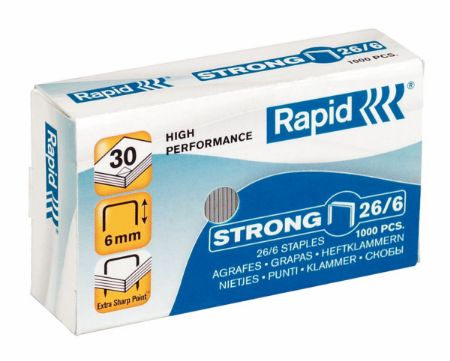 Poza cu CAPSE 26/6 30 COLI 1000/CUT STRONG RAPID