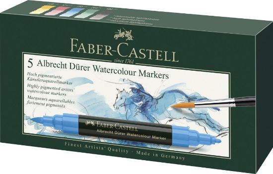 Poza cu SET 5 MARKERE SOLUBILE A.DURER FABER-CASTELL