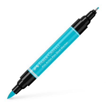 Poza cu PITT ARTIST PEN DUAL MARKER TURCOAZ COBALT DESCHIS 154 FABER-CASTELL