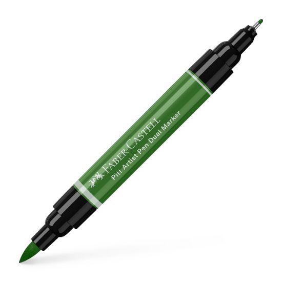 Poza cu PITT ARTIST PEN DUAL MARKER VERDE OLIV PERMANENT 167 FABER-CASTELL