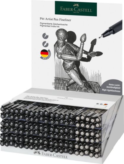 Poza cu DISPLAY 120 BUC PITT ARTIST PEN FINELINER FABER-CASTELL