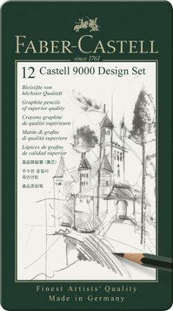 Poza cu SET DESIGN 12 BUC CREION GRAFIT CASTELL 9000 FABER-CASTELL