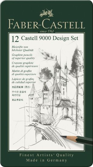 Poza cu SET DESIGN 12 BUC CREION GRAFIT CASTELL 9000 FABER-CASTELL