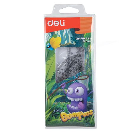 Poza cu SET GEOMETRIE 4 PIESE TRANSP.  BUMPEES EG00803 DELI