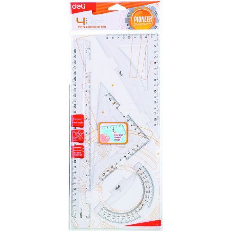 Poza cu SET GEOMETRIE 4 PIESE TRANSP. EG00512 DELI