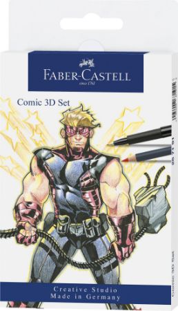 Poza cu SET PITT ARTIST PEN COMIC 11 PIESE FABER-CASTELL