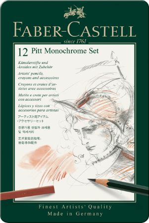 Poza cu SET PITT MONOCHROME 12 BUC NOU FABER-CASTELL