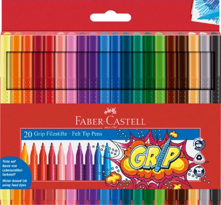 Poza cu CARIOCA 20 CULORI GRIP FABER-CASTELL