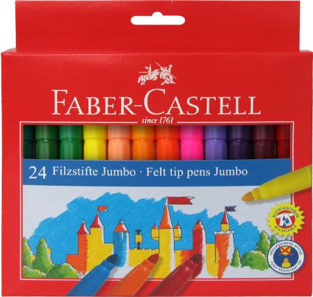 Poza cu CARIOCA 24 CULORI JUMBO FABER-CASTELL