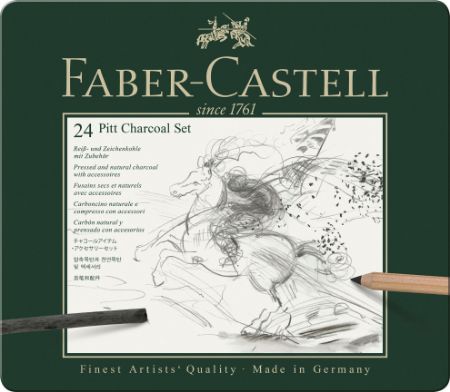 Poza cu SET PITT MONOCHROME CARBUNE 24 BUC FABER-CASTELL