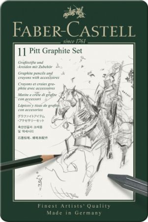 Poza cu SET PITT MONOCHROME GRAFIT 11 BUC FABER-CASTELL