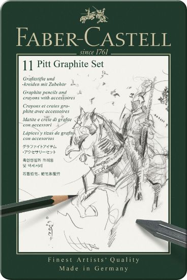 Poza cu SET PITT MONOCHROME GRAFIT 11 BUC FABER-CASTELL