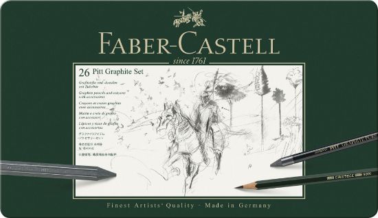 Poza cu SET PITT MONOCHROME GRAFIT 26 BUC FABER-CASTELL