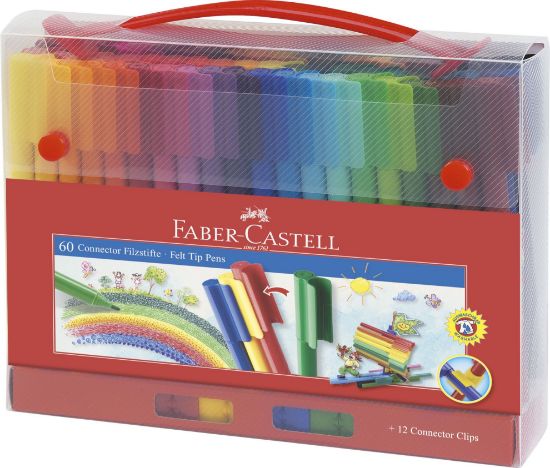 Poza cu CARIOCA 60 CULORI CONNECTOR CUT CADOU FABER-CASTELL