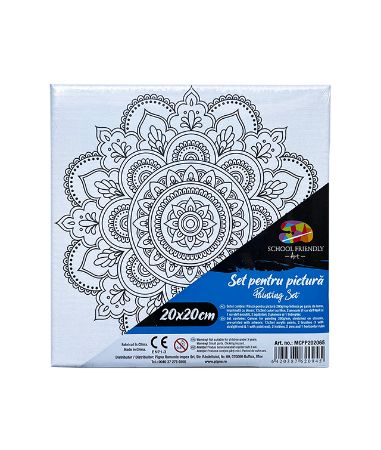 Poza cu PANZA PREDESENATA PE SASIU 20*20CM MANDALE SF ART PIGNA