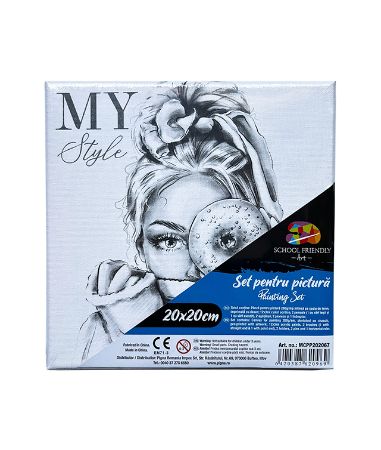 Poza cu PANZA PREDESENATA PE SASIU 20*20CM MY STYLE SF ART PIGNA