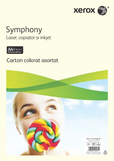 Poza cu CARTON COPIATOR A4 ASORTAT INTENS 160G 20*5 CULORI 100/TOP XEROX