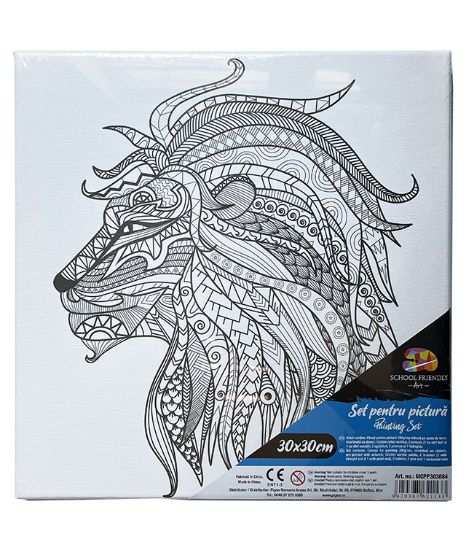 Poza cu PANZA PREDESENATA PE SASIU 30*30CM MANDALE LEU SF ART PIGNA