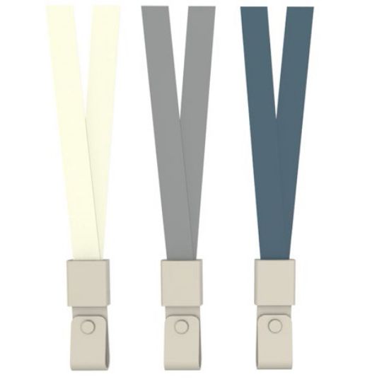 Poza cu SNUR TEXTIL PENTRU ECUSON ALBASTRU CAPSA PVC 450*10MM 12 BUC/SET