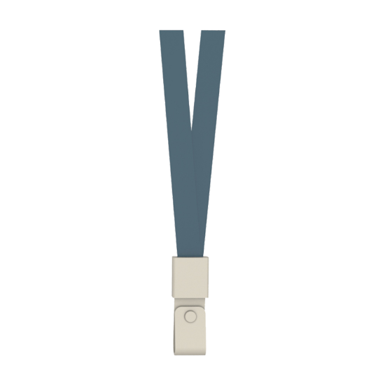 Poza cu SNUR TEXTIL PENTRU ECUSON ALBASTRU CAPSA PVC 450*15MM 12 BUC/SET