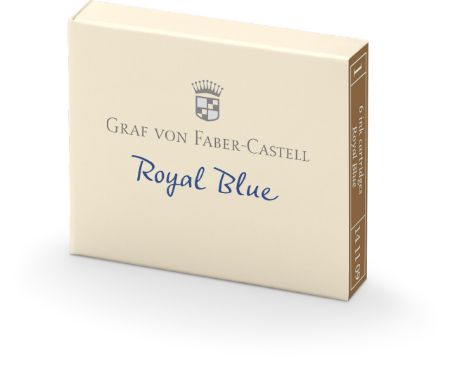 Poza cu CARTUSE CERNEALA MICI ALBASTRU ROYAL 6 BUC/CUTIE GRAF VON FC