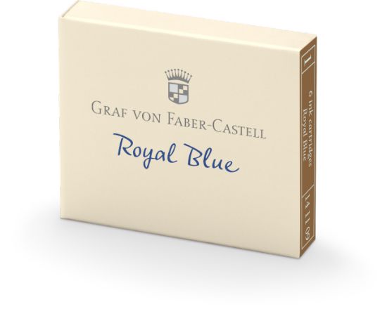 Poza cu CARTUSE CERNEALA MICI ALBASTRU ROYAL 6 BUC/CUTIE GRAF VON FC