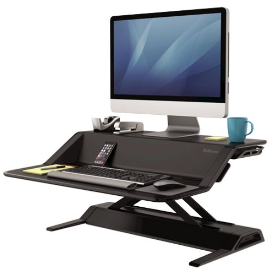 Poza cu STATIE DE LUCRU SIT STAND LOTUS NEAGRA FELLOWES