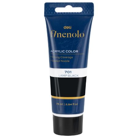 Poza cu CULORI ACRILICE 75ML NEGRU DELI