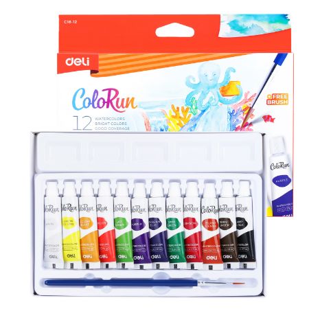 Poza cu TEMPERA 12 CULORI 5ML DELI