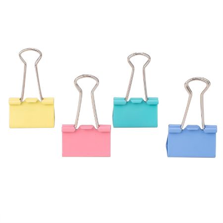 Poza cu CLIPS HARTIE 32MM COLOR 24 BUC/CUT. PLASTIC DELI