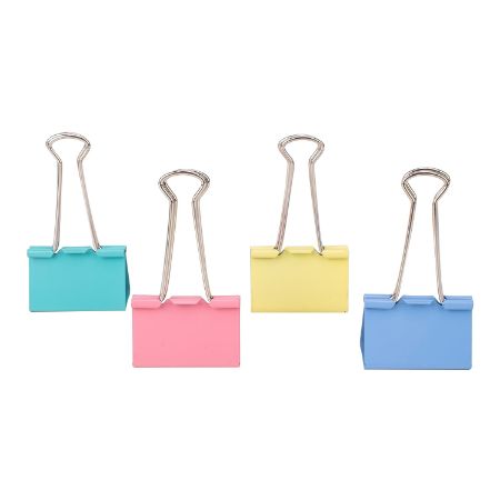 Poza cu CLIPS HARTIE 41MM COLOR 24 BUC/CUT. PLASTIC DELI