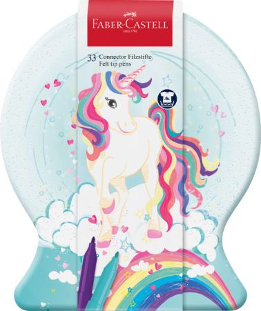 Poza cu CARIOCA 33 CULORI UNICORNI 2023 CONNECTOR FABER-CASTELL