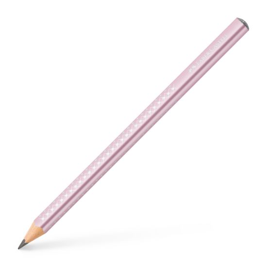Poza cu CREION GRAFIT B SPARKLE JUMBO ROSE 2023 FABER-CASTELL