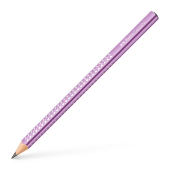Poza cu CREION GRAFIT B SPARKLE JUMBO VIOLET 2023 FABER-CASTELL