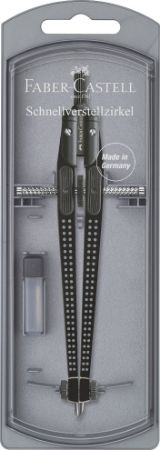 Poza cu COMPAS QUICK-SET GRIP NEGRU FABER-CASTELL