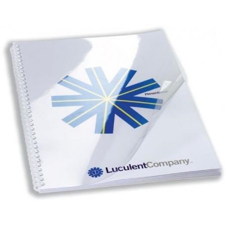 Poza cu COPERTI PLASTIC A4 250 MICRONI TRANSPARENTE 50/TOP GBC