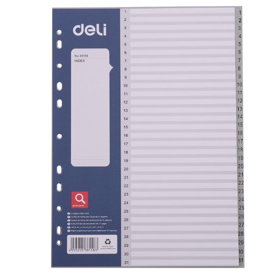 Poza cu SEPARATOARE INDEX PLASTIC 1-31 DELI