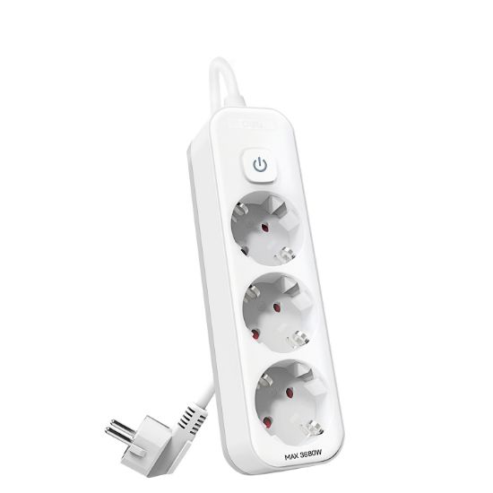 Poza cu PRELUNGITOR 1.8M 3 PRIZE PROTECTIE COPII + INTRERUPATOR DELI