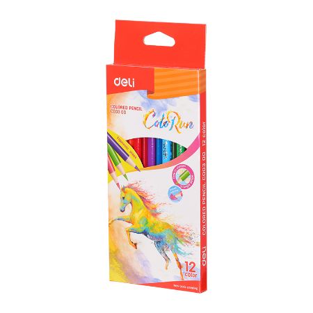Poza cu CREIOANE COLORATE 12 CULORI COLORUN DELI