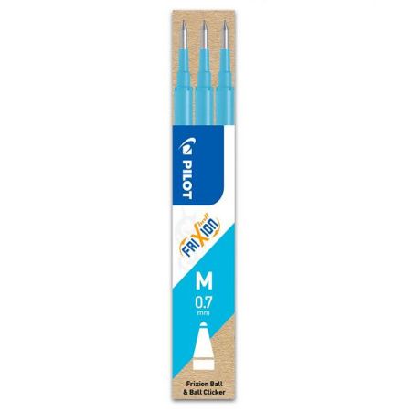 Poza cu MINA ROLLER 0.7MM ALBASTRU DESCHIS 3/SET FRIXION PILOT