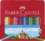 Poza cu CREIOANE COLORATE 24 CULORI CUTIE METAL-2 FABER-CASTELL