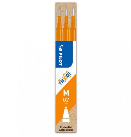 Poza cu MINA ROLLER 0.7MM PORTOCALIE 3/SET FRIXION PILOT