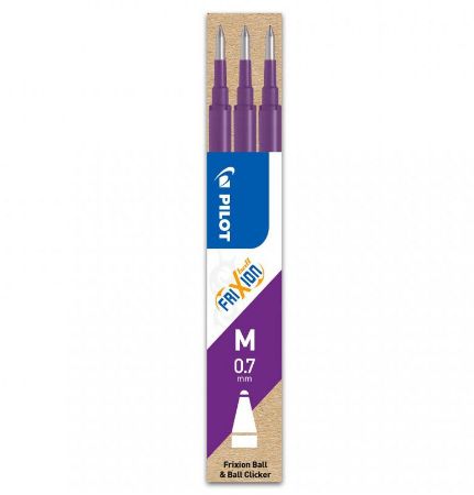 Poza cu MINA ROLLER 0.7MM VIOLET 3/SET FRIXION PILOT