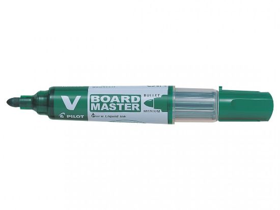 Poza cu MARKER WHITEBOARD VERDE 6MM VARF ROTUND VBOARD PILOT