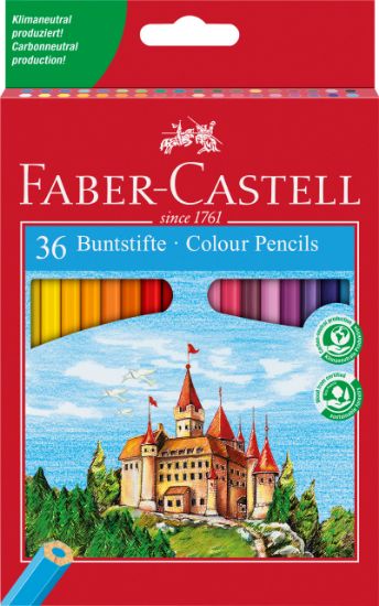 Poza cu CREIOANE COLORATE 36 CULORI FABER-CASTELL