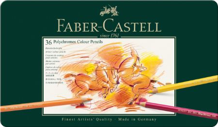 Poza cu CREIOANE COLORATE 36 CULORI POLYCHROMOS FABER-CASTELL